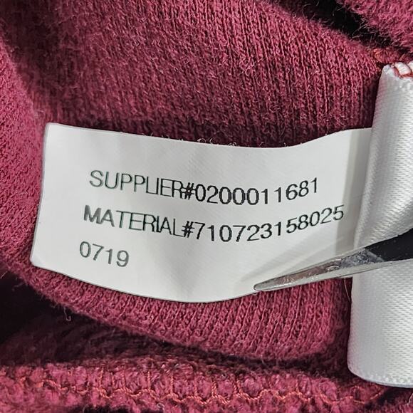 Vintage Polo Ralph Lauren Mens M Sweatshirt Burgundy Red Blue Pony Quarter Zip - Picture 8 of 11